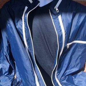 Men's Gap windbreaker navy blue jacket size Xl